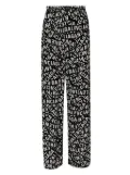 Balenciaga logo-print pajama pants - Black