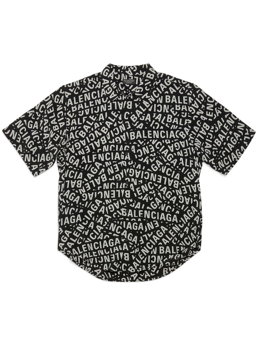 Shop Balenciaga Logo Strips-print Lounge Shirt In Black