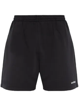 Balenciaga logo print Track Shorts Black FARFETCH AZ