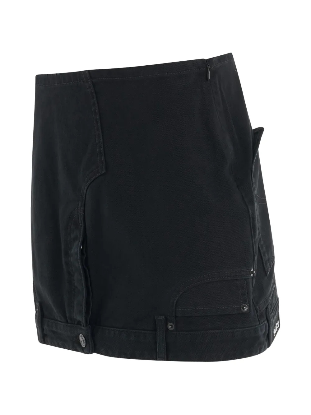 Balenciaga upside-down denim mini skirt