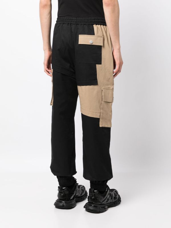 Feng Chen Wang colour-block Panelled Drawstring Trousers - Farfetch