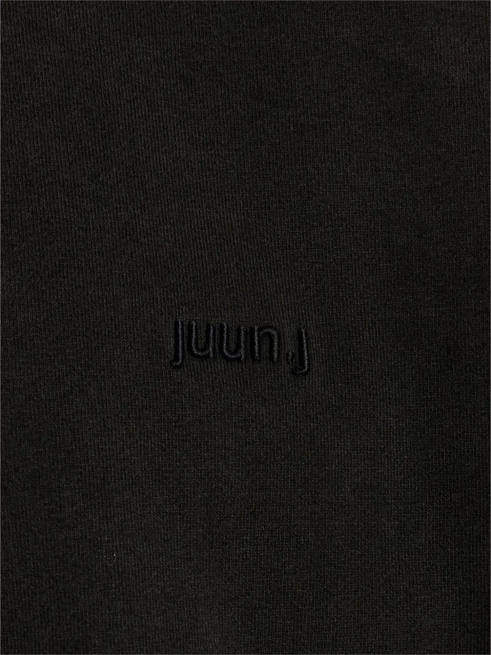 Juun.J T-shirt met geborduurd logo Zwart