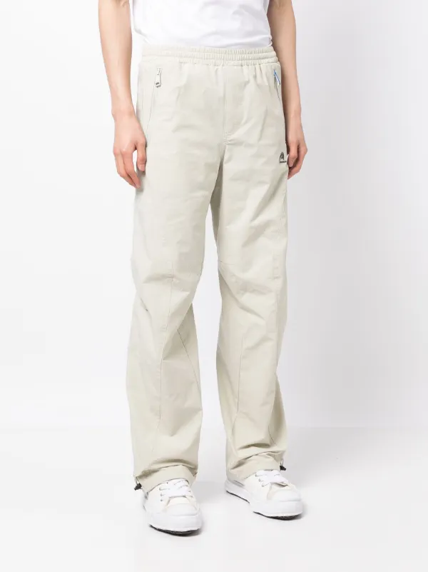 Ader Error logo-embroidered straight-leg Trousers | Neutrals