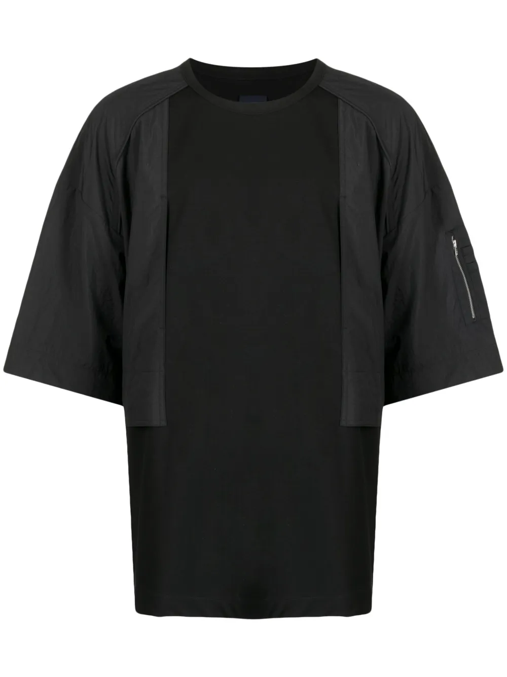 Juun.J oversized hybrid cotton T-shirt