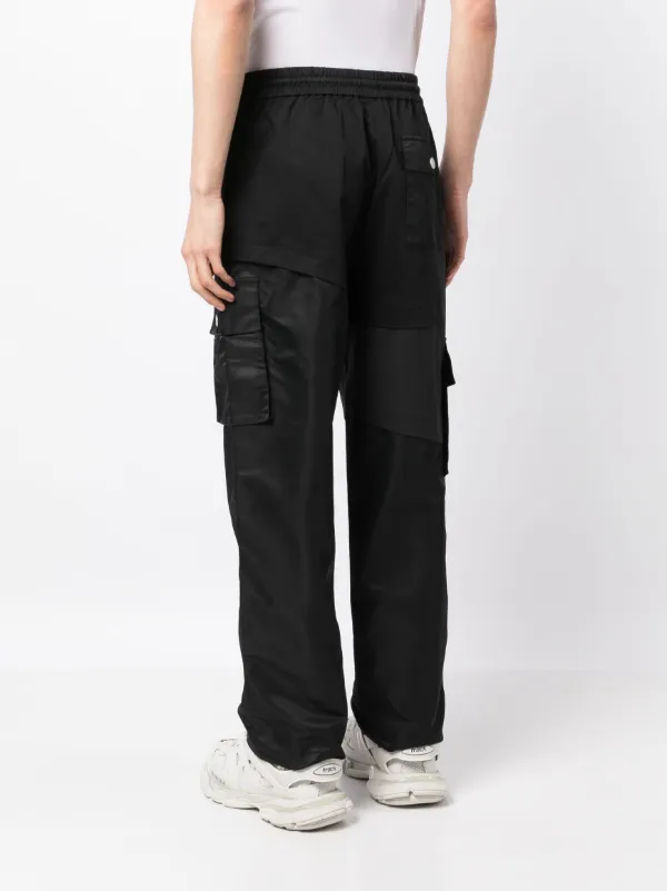 Feng Chen Wang ドローストリング ワイドパンツ | ブラック | FARFETCH JP