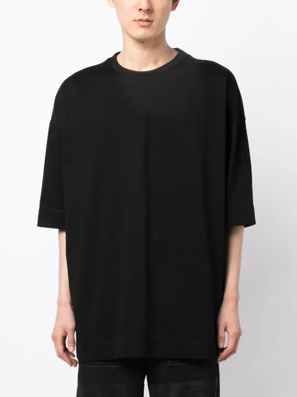 JUUN.J クルーネックショートスリーブTシャツ Juun.J ショートスリーブ Tシャツ | ブラック | FARFETCH JP