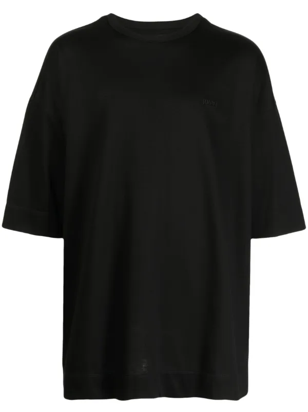 JUUN.J クルーネックショートスリーブTシャツ Juun.J ショートスリーブ Tシャツ | ブラック | FARFETCH JP