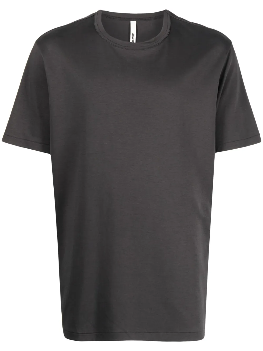 Attachment crew-neck cotton T-shirt