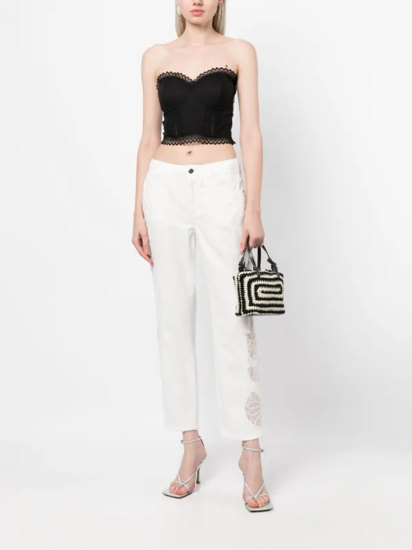 Ermanno Scervino ボーイフレンドフィット パンツ | ホワイト  