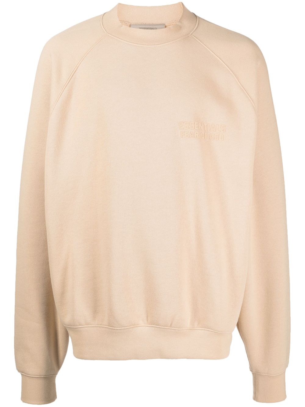 Essentials Raglan-sleeve Cotton-blend Sweatshirt In Brown