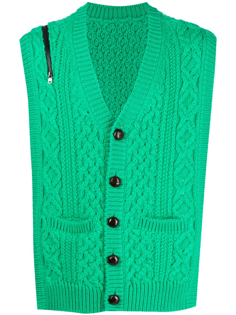 Takahiromiyashita The Soloist Aranknit Vest Cardigan Farfetch