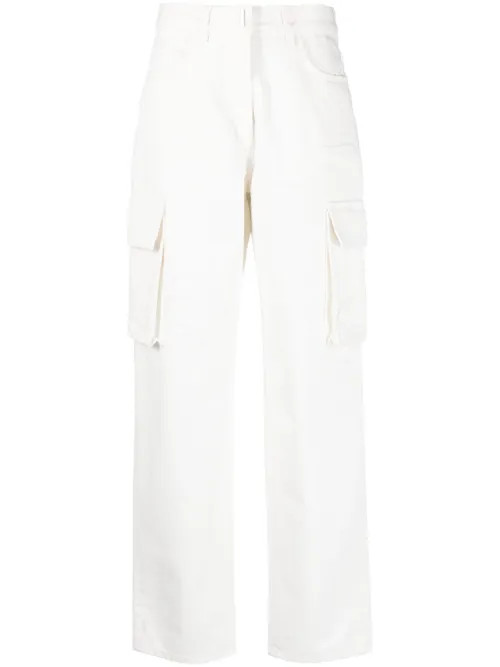 Jean droit à effet usé - Givenchy - Modalova