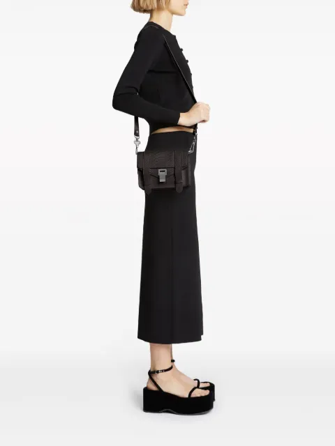 Proenza Schouler mini Carved Python PS1 crossbody bag H00338C517C - 1