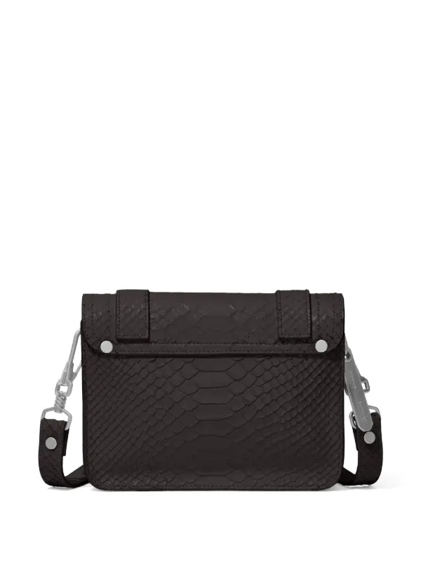 Proenza Schouler Mini Carved Python PS1 Crossbody Bag Black FARFETCH ID