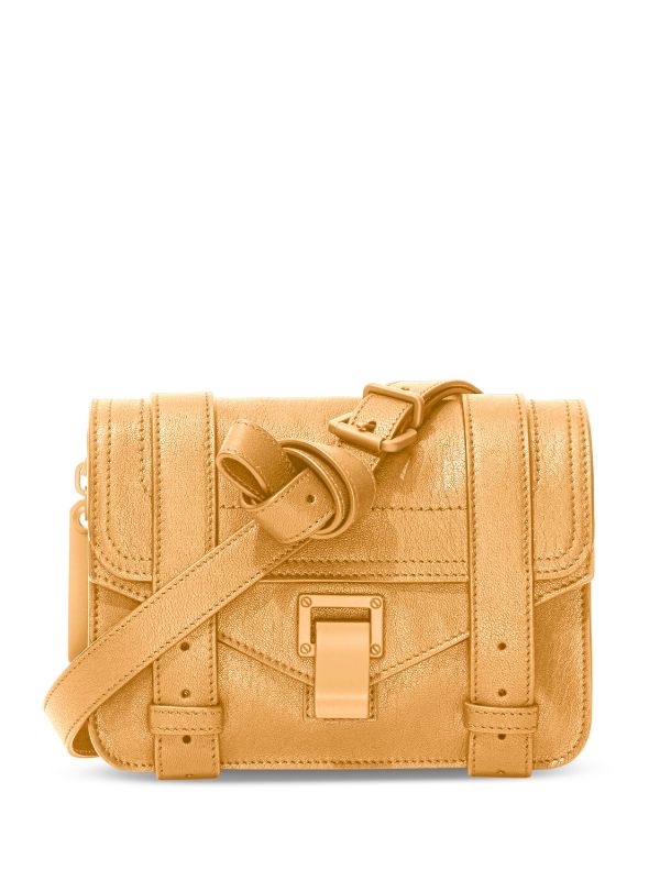 PS 1 Tiny Leather Crossbody Bag in White - Proenza Schouler