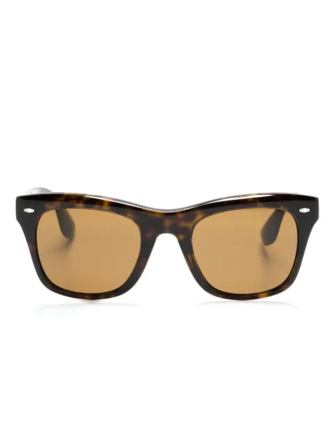 Oliver Peoples tortoiseshell-effect square-frame sunglasses