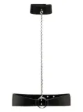 Fleur Du Mal chain-link leather harness - Black