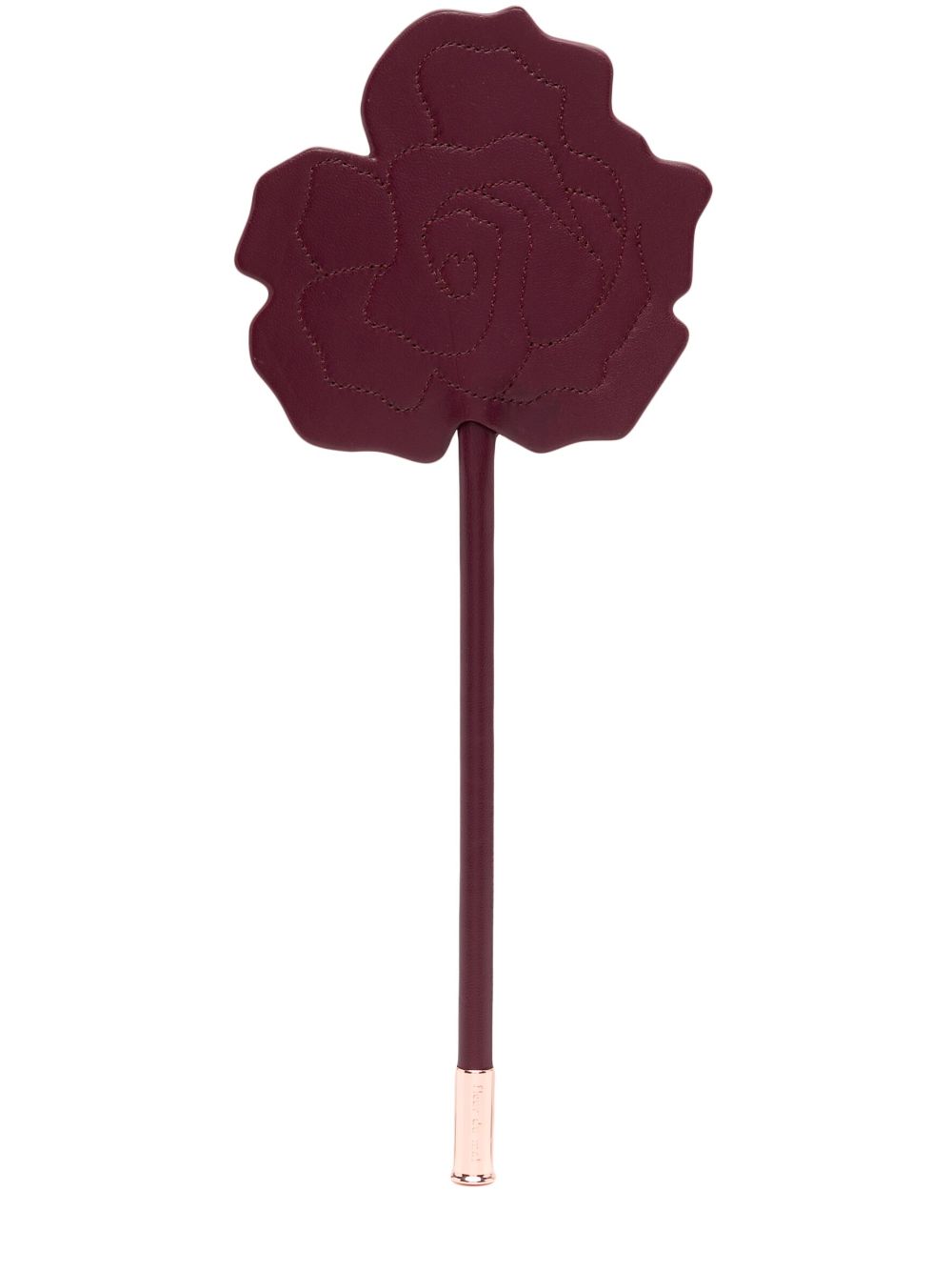 Fleur Du Mal rose-shaped leather paddle - Purple