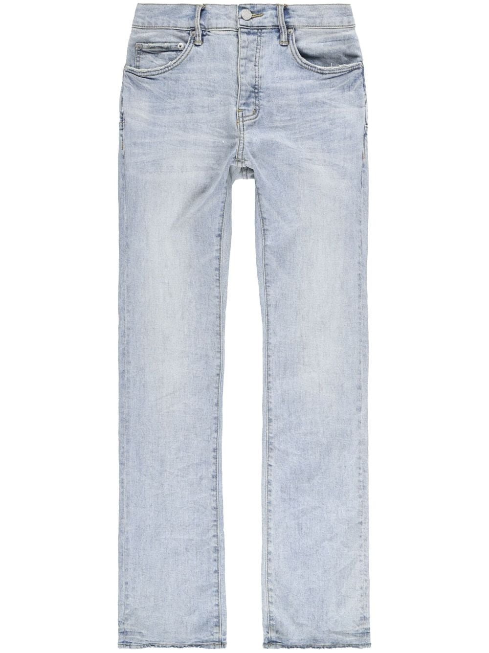 Purple Brand Straight-leg Washed Jeans In Blue
