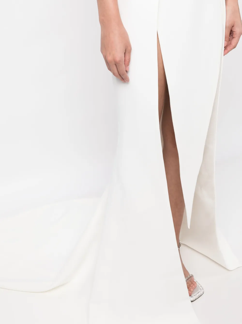 Shop Maticevski Obcession Fishtail-train Gown In White