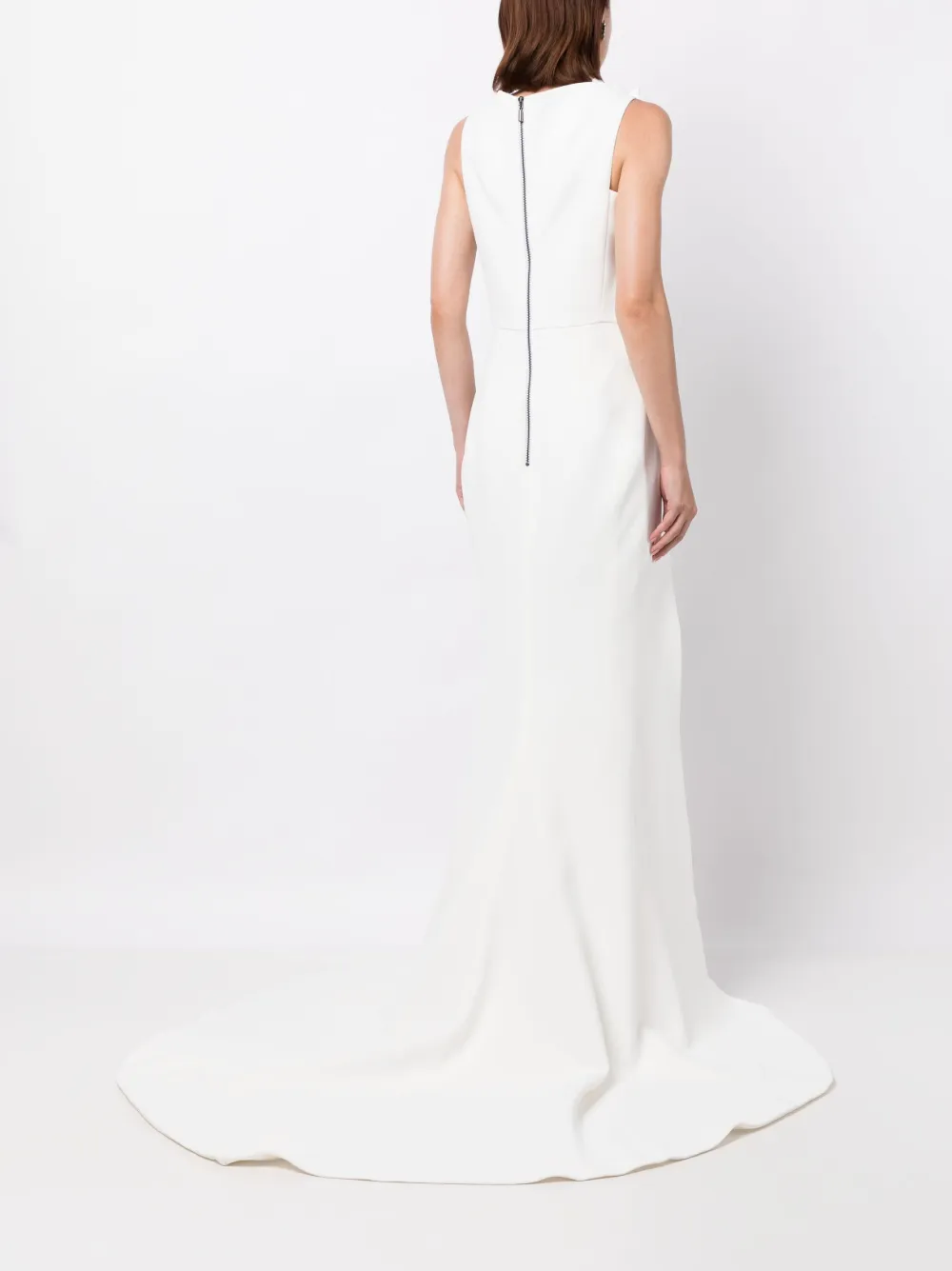 Shop Maticevski Obcession Fishtail-train Gown In White