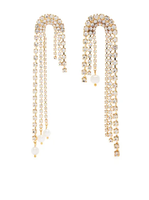 Magda Butrym crystal-embellished pendant earrings