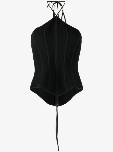Maticevski Intuit Bustier corset-style top