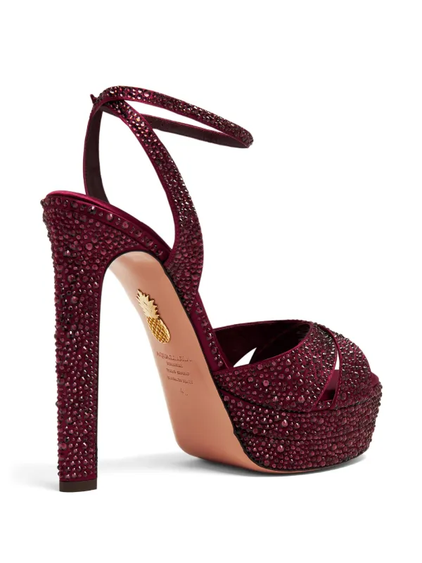 Maroon hot sale glitter heels