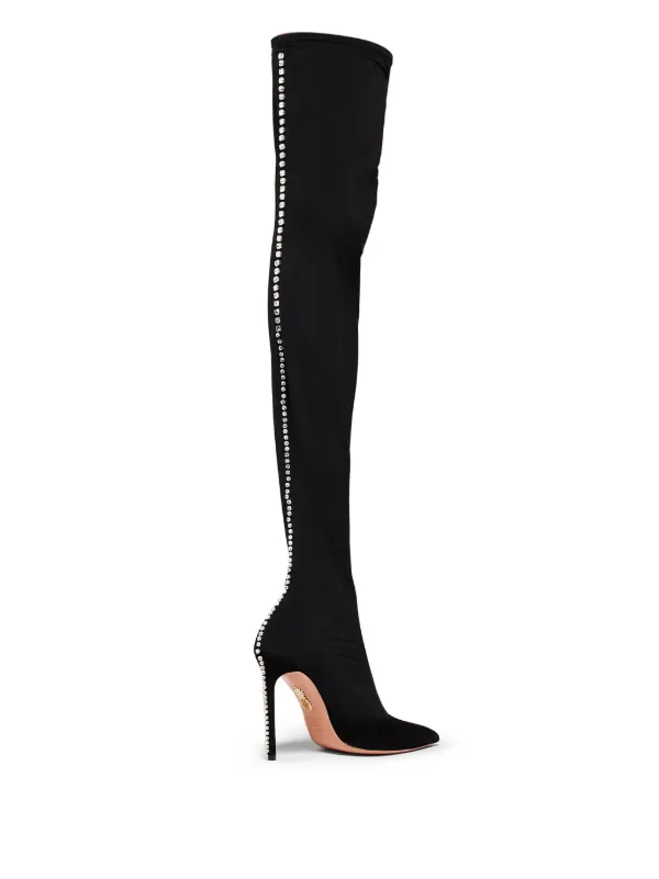 Aquazzura verbier leather outlet sock boots