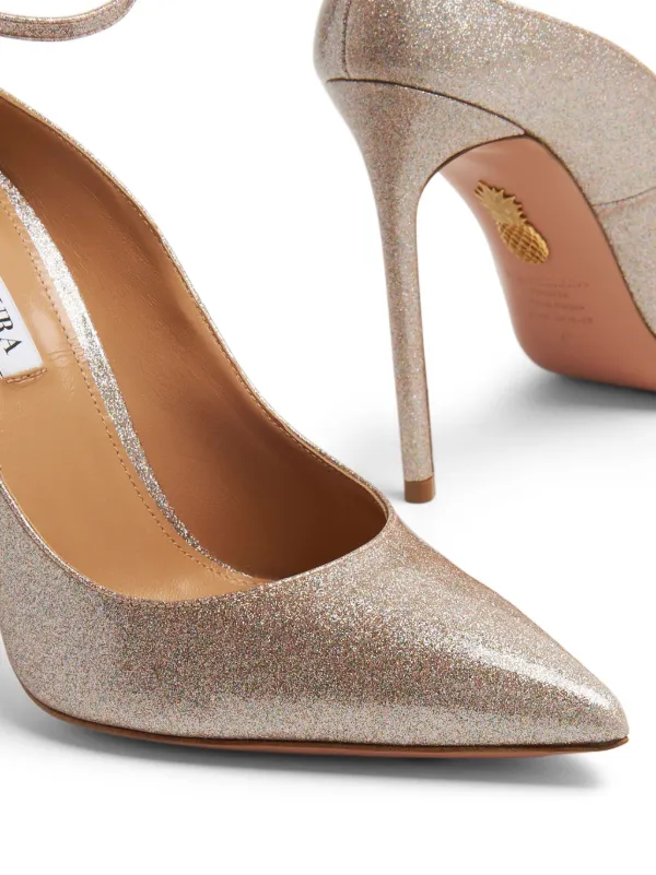 Heels with cheap glitter heel