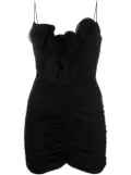 Magda Butrym Flower decolte minidress - Black