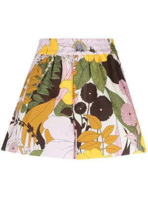 Undercover ローズプリント ショートパンツ | レッド | FARFETCH JP