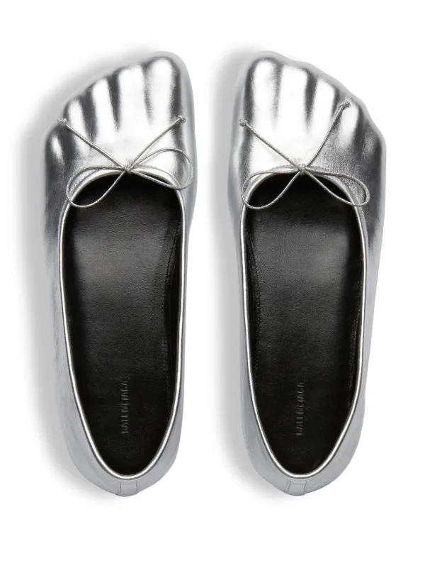Balenciaga leather hot sale ballet flats