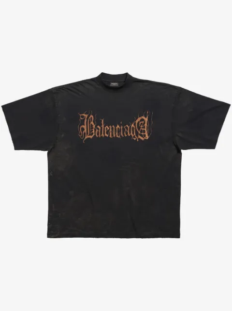 Balenciaga t-shirt Heavy Metal en coton