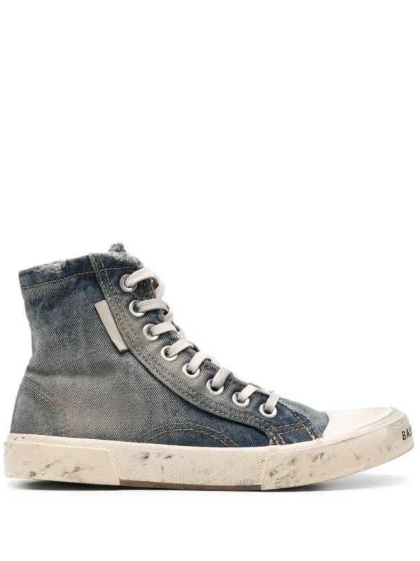 Blue high top balenciaga hotsell