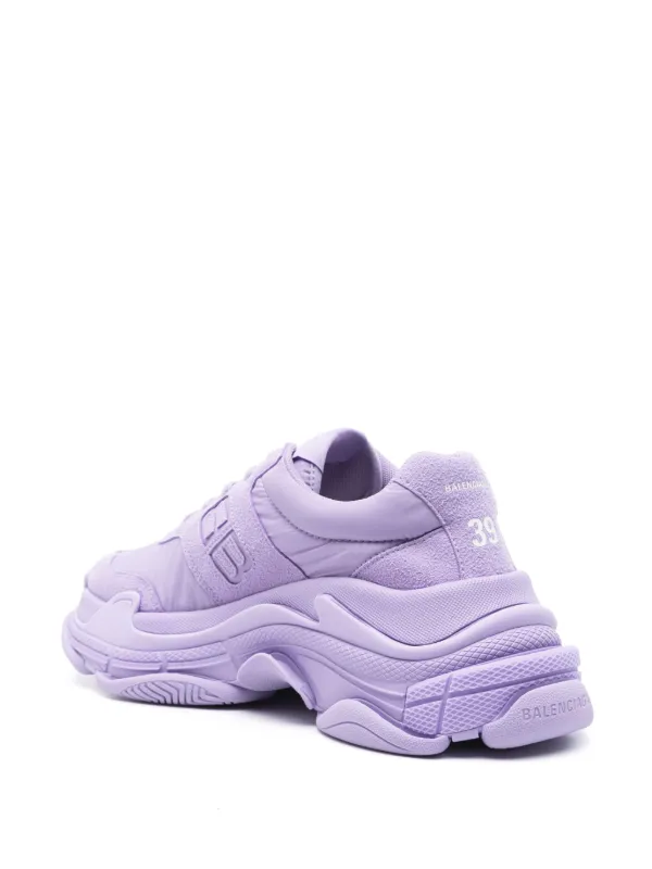 Balenciaga Triple S sneakers women Polyurethane Rubber Fabric Recycled Nylon 35 Purple