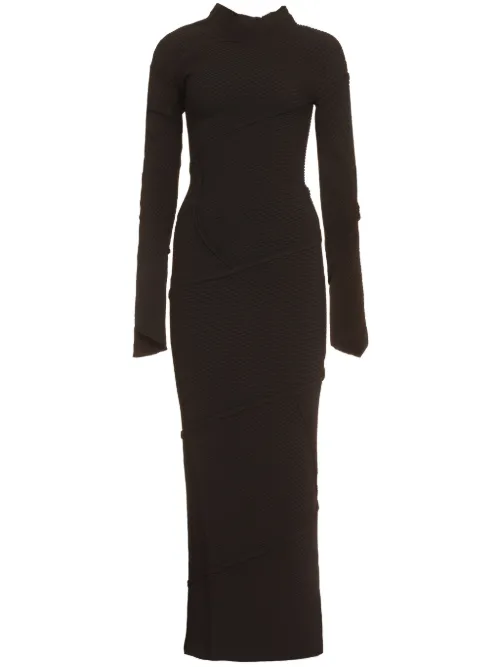 Robe longue à design nervuré - Balenciaga - Modalova