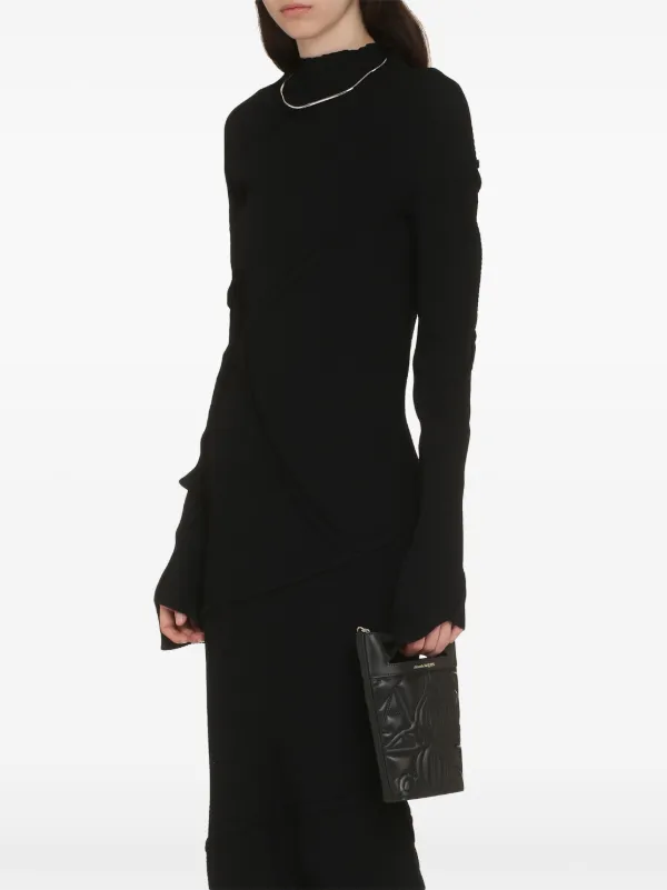 BALENCIAGA ランジェリーマキシリブドレス ブラック 大人気 Balenciaga リブマキシドレス | ブラック | FARFETCH JP