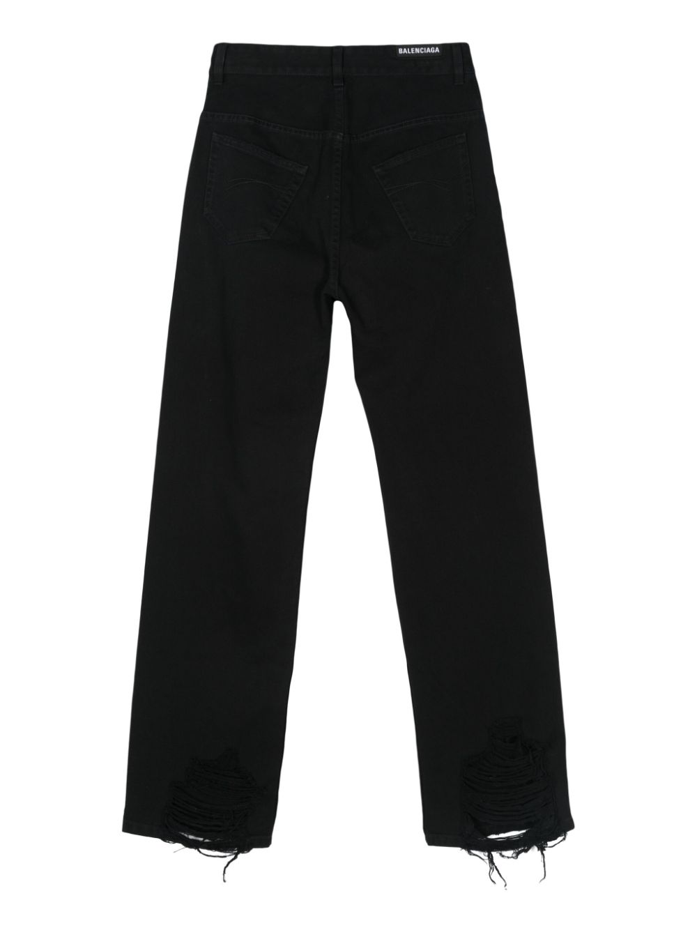 Balenciaga Jeans met logopatch - Zwart