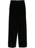 Balenciaga velvet-effect straight-leg trousers - Black