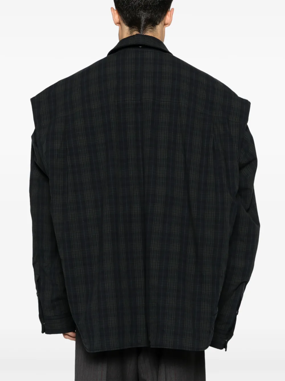 Balenciaga Shirt met afneembare mouwen Grijs