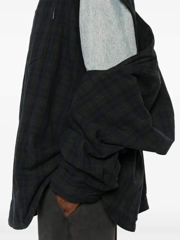 Balenciaga デタッチャブルスリーブ シャツ | グレー | FARFETCH JP