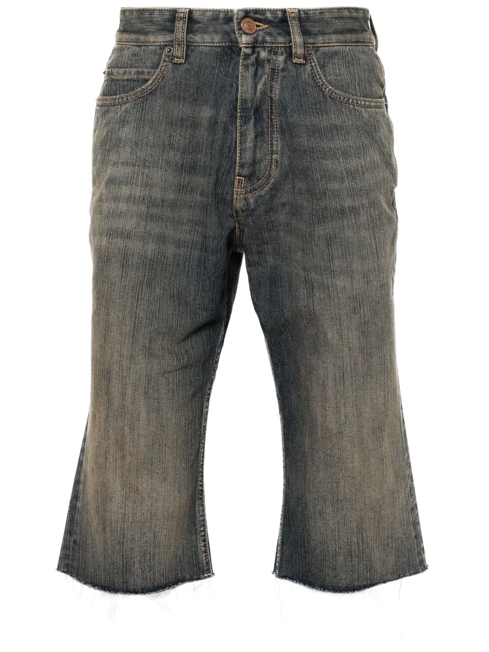 Balenciaga logo-patch shorts | Blue | Image 1