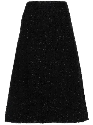 【関税込&追跡】BALENCIAGA ツイードスカート Balenciaga ツイード スカート | ブラック | FARFETCH JP