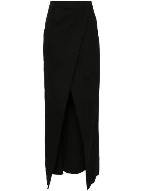 Balenciaga wool midi skirt