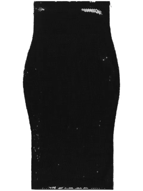 Alexandre Vauthier falda midi bordada con lentejuelas