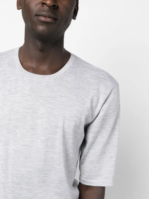 Saint Laurent crew-neck short-sleeved Sweatshirt Grey FARFETCH PH