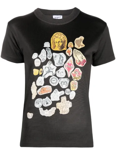Vaquera - graphic-print cotton-blend T-shirt