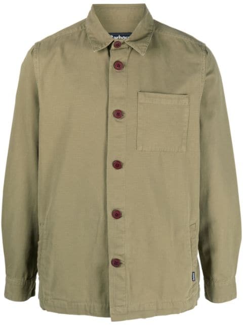 Barbour patch-pocket cotton shirt