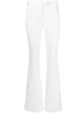 Courrèges crepe-texture bootcut trousers - Neutrals